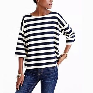 J. Crew oversized stripped tee SIZE XSM/SM